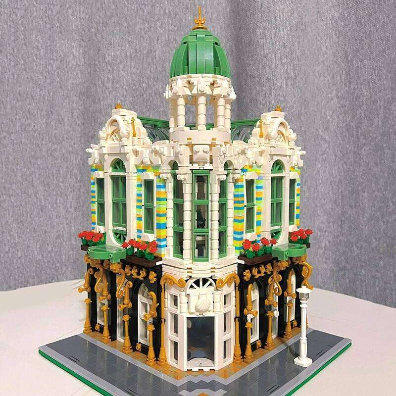 Creative Cuba Hotel City Street View Architecture Building Blocks Gem Shop Bicycle Store Micro Bricks Model Toys Gift Kids Adult Z260305