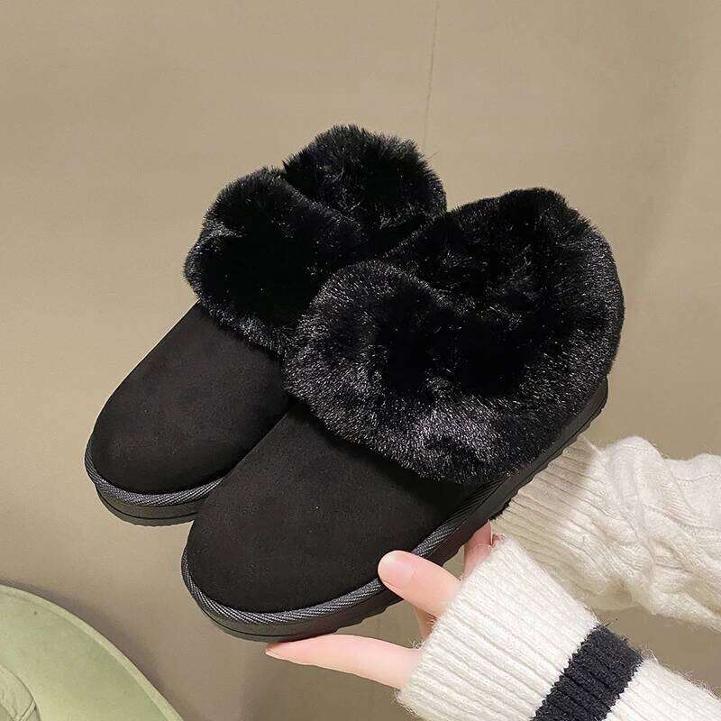 2025 Winter New Women's Snow Boots Round Head Short Tube Thick Bottom Fashionable Multi functional Anti slip Warm Cotton Shoes