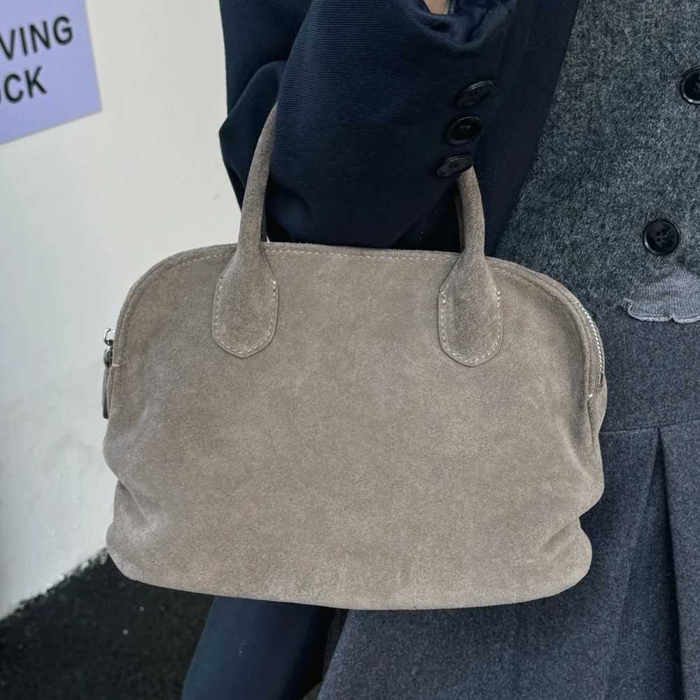 Genuine Grade Suede Cow Leather Womens Clip Bag Designer Shoulder Crossbody Bags Ladeis Cowhide Small Handbag New H260306