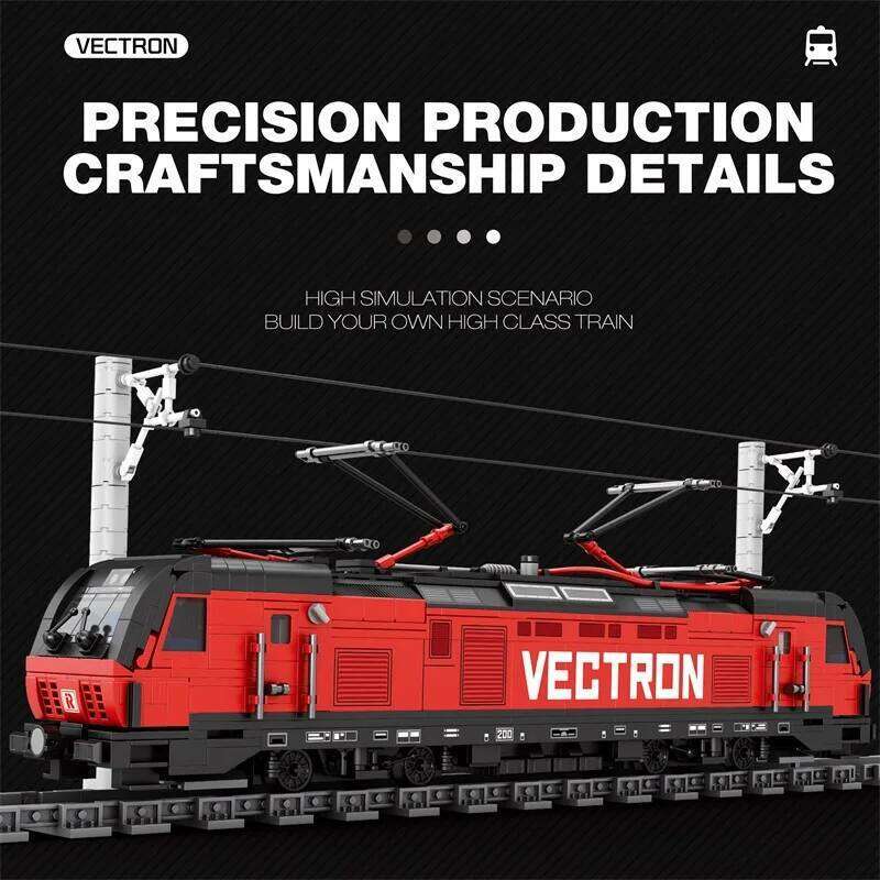 1889PCS European City Electric Train Building Blocks Subway Passenger Car Model Bricks Desktop Decoration Holiday Gifts Kids Toy Z260306