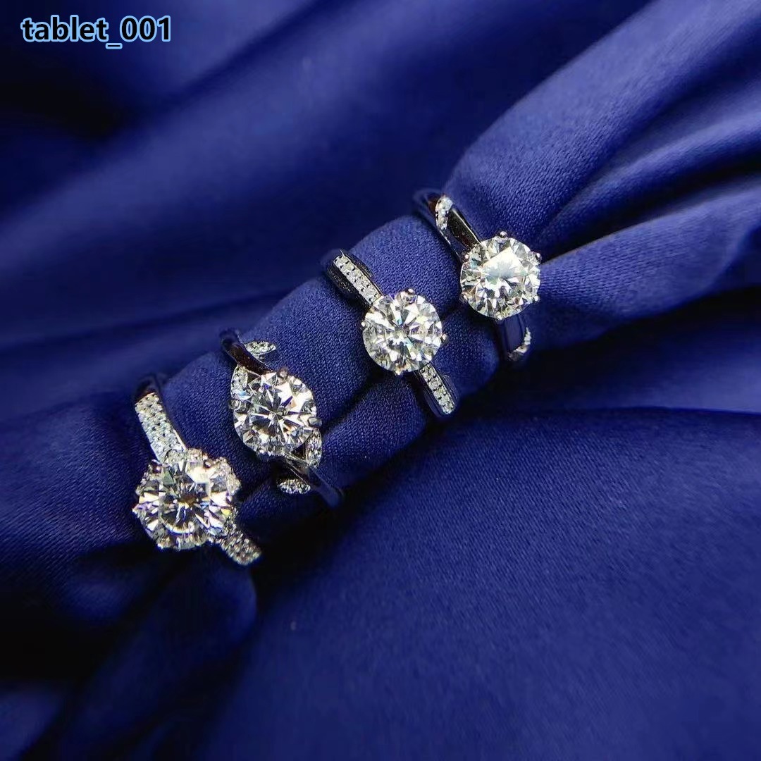 Hot Selling 1 Moissanite Engagement Wedding Ring New Design 5925 Silver Claw Religious Fine Ring