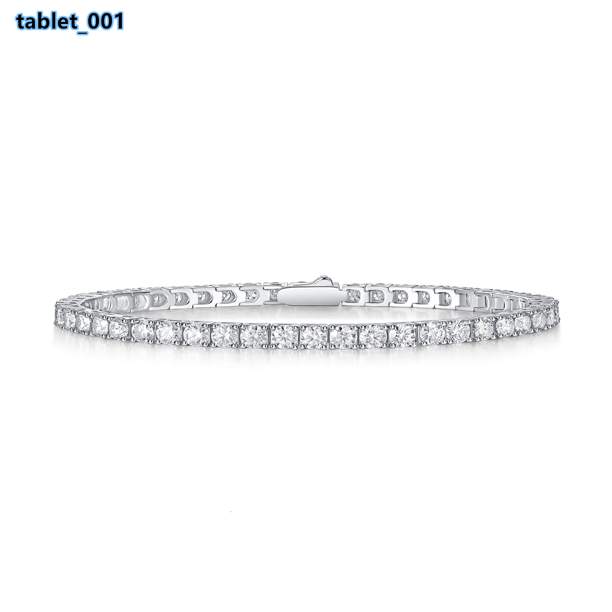 65mm White Gold 925 Sterling Silver VVS Moissanite Diamond Cuban Link Chain Bracelet Iced Out Mossanite Jewelry for Men Women