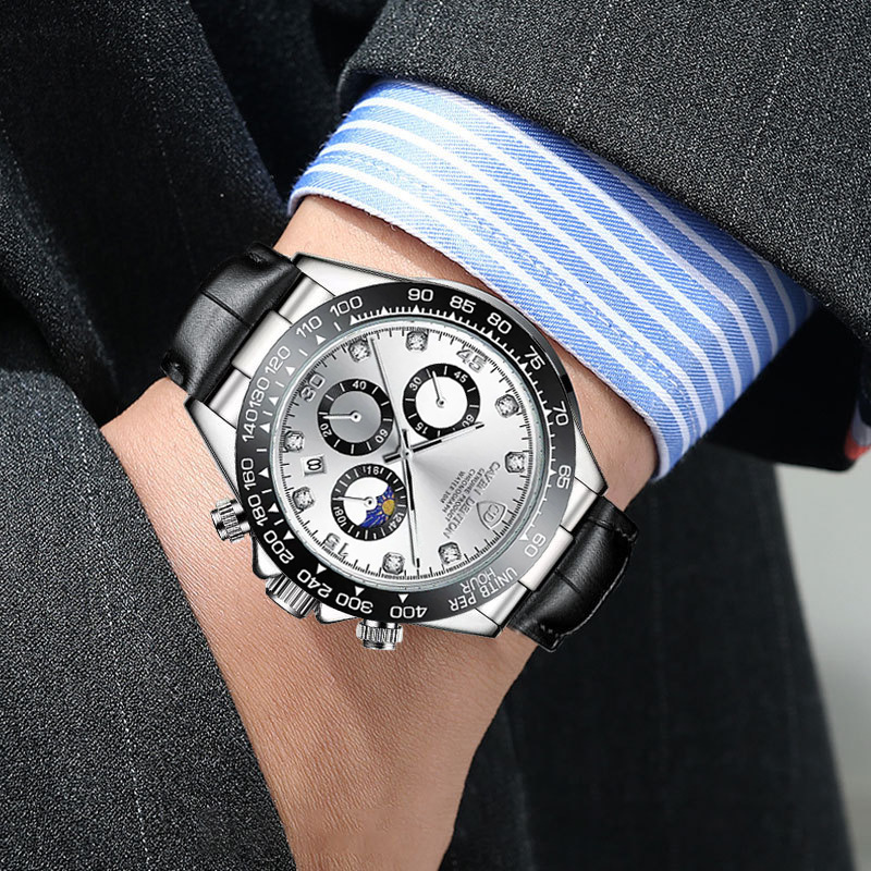 Designer Luxury Business Men Watch Waterproof Luminous Date Display Quartz Wristwatch for Male Casual Dress Fashion Relogio Masculino