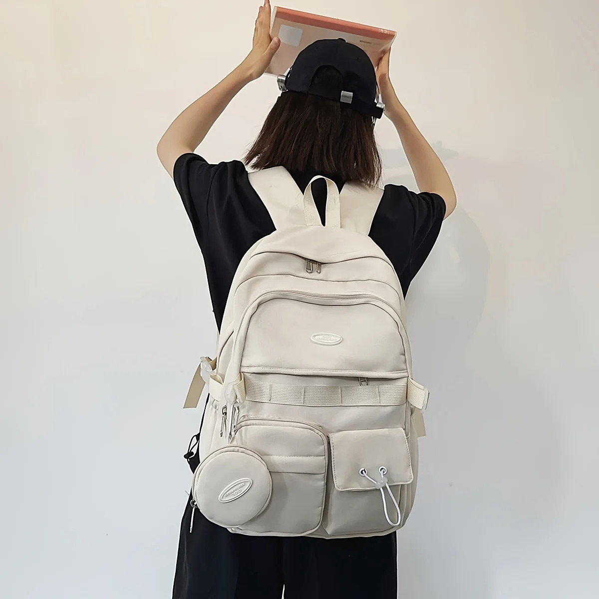 Simple Large Capacity Sports Travel Backpack Junior High School Leisure Backpack Tutorial Bag260228