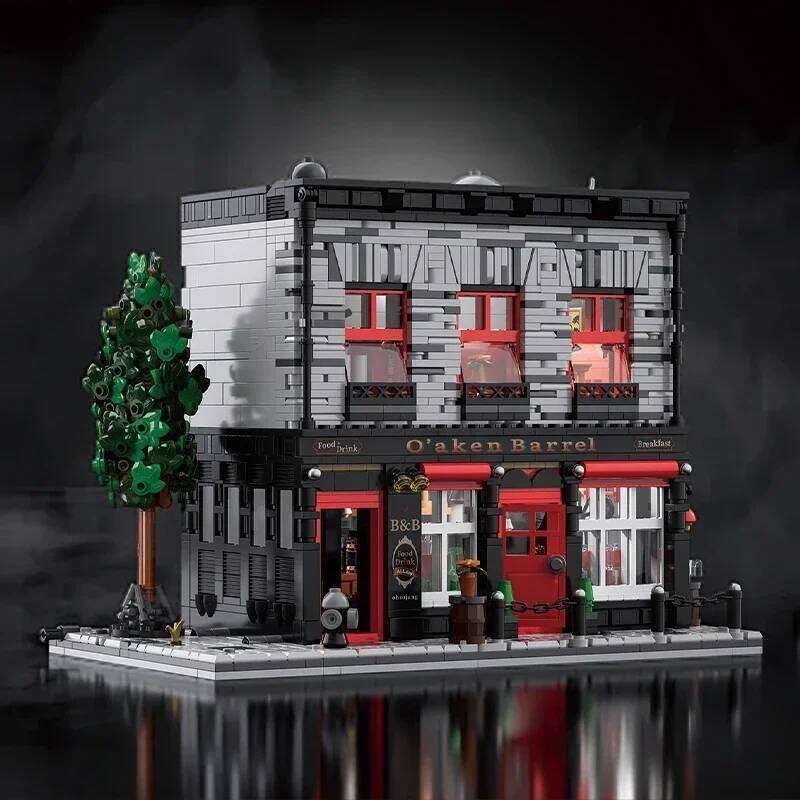 Tavern Antique Shop Building Blocks MOC City Street Scene Architectural Model Bricks Desktop Ornaments Kids Educational DIY Toys Z260305