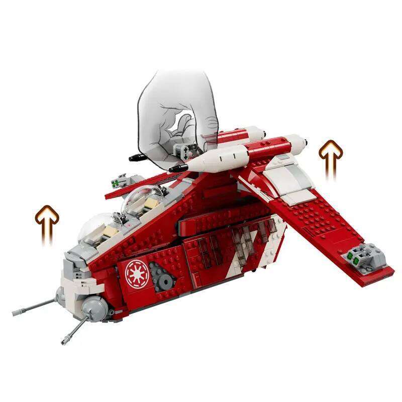 1083PCS Coruscant Guard Gunship Spaceship Building Blocks With 5 Figures Starfighter Assemble Bricks Toys Children Adult Gift Z260305