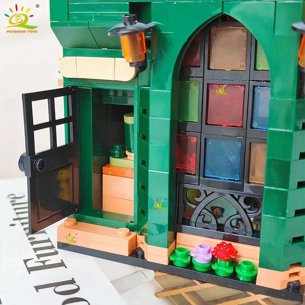 HUIQIBAO Simulation machine Model Micro Building Blocks Mini Bricks Coffee Maker Puzzle Assemble Children Toys Desk Home Z260306