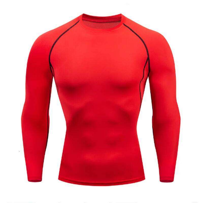 Bodybuilding Sport T-shirt Quick Dry Running Long Sleeve Compression Top Gym T Shirt Men Fitness Tight Rashgard 26H0306