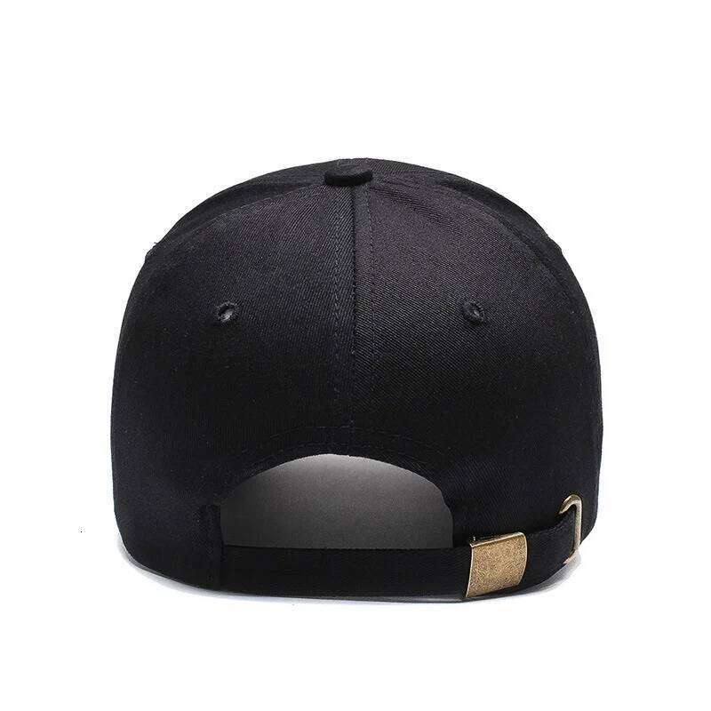 Classic Unisex Plain Baseball Cap with Adjustable Metal Buckle Closure, 100% Cotton and Multiple Colors Available Y260304