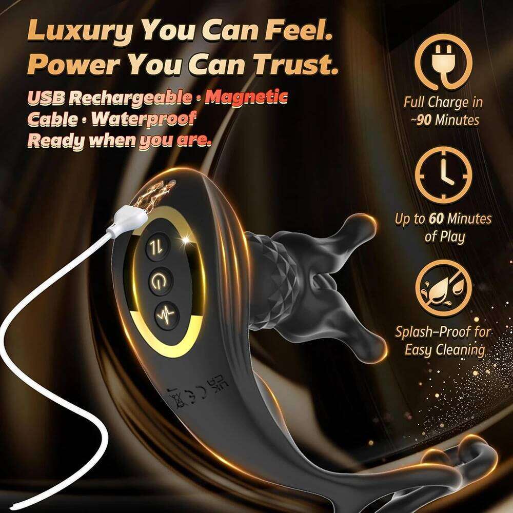 Male Sex Toys Prostate Massager Anal Remote Control Vibrator Rings Tension Shock Flapping Thrusting Vibrating Butt Plug W260305