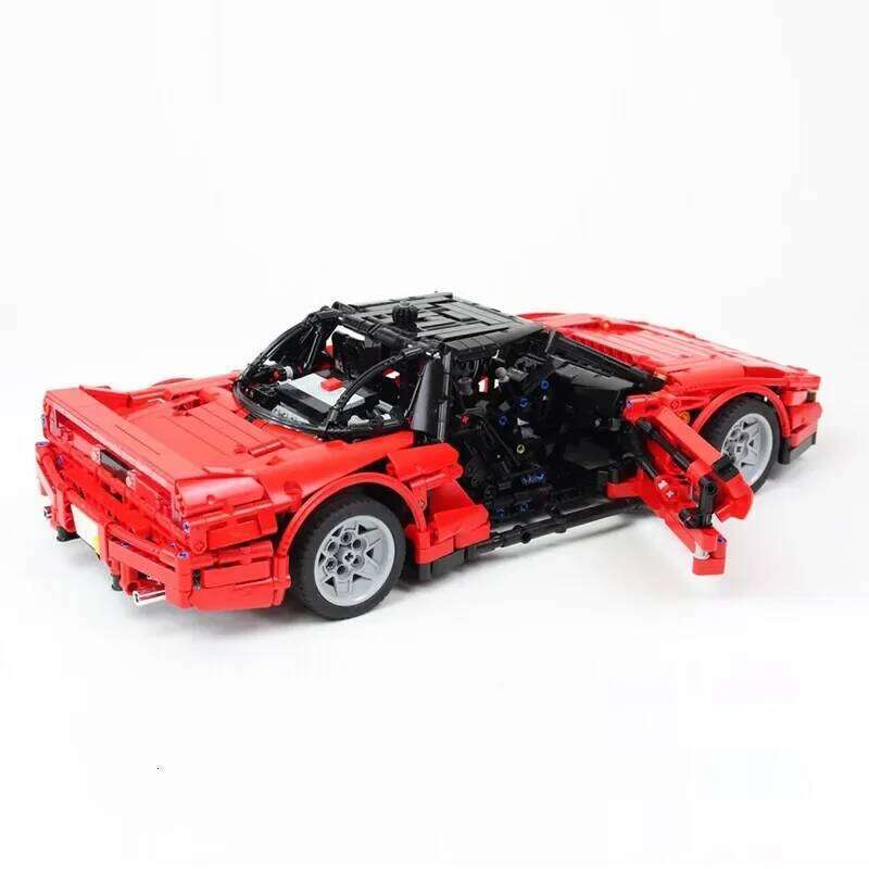 New 90' NSX type 1 red Supercar Racing Car Vehicle Sport Model Building Blocks Bricks Kid Educational Toy Birthdays Gifts Z260305
