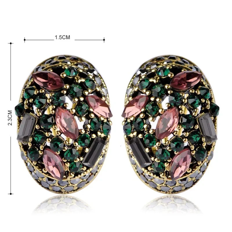 Blucome Vintage Stud Earrings For Women Girls French Hooks Max Brincos Ouro Joias Turkish Jewelry Retro Pendientes 260303