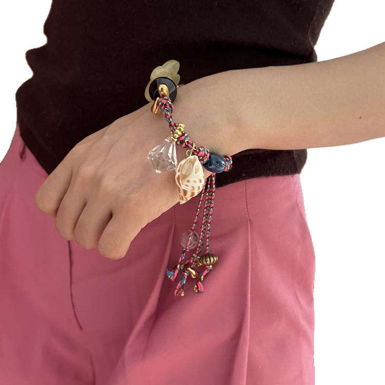 Original Underwater Garden Niche Fun Cheerful Color Handmade Woven Bracelet