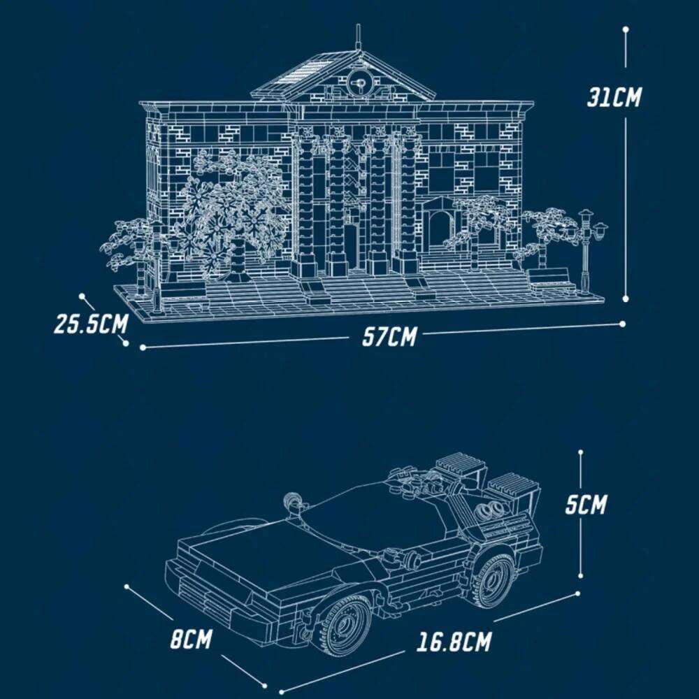 4269PCS Movie Valley Court Building Blocks City Retro Future Courthouse Mall Architecture Modular Model Toy Kit Adults Xmas Gift Z260305