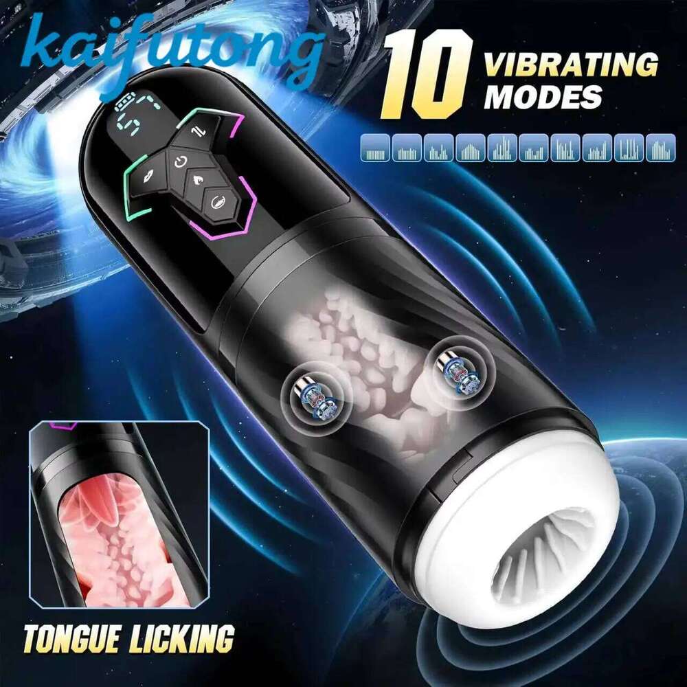 Telescopic Sucking Male Masturbator Vagina Masturbation Equipment Sex Toys Men Goods for Adults Piston Automatic Mastubator W260305