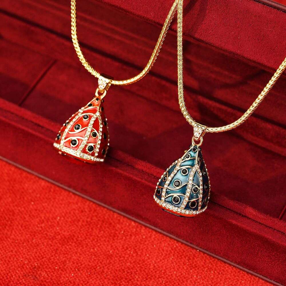 Vintage Light Luxury High-End Micro-Inlaid Zircon Pendant Titanium Steel Necklace Women Elegant Neck Jewelry Collarbone Chain High-Quality