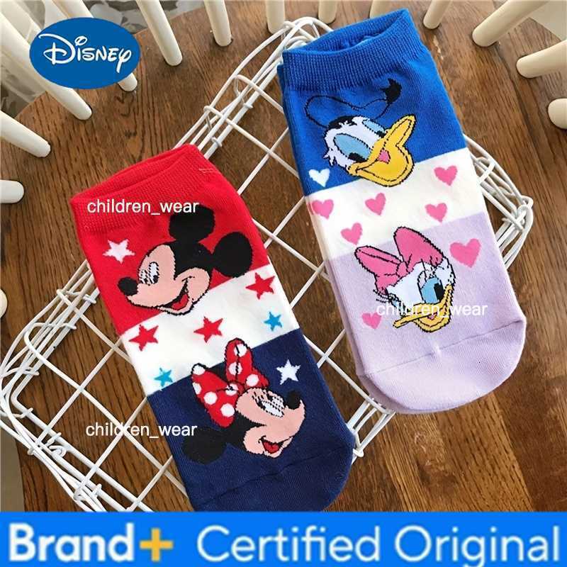 Disney 5 pairs Ankle Socks Cute Cartoon Character Socks for Women Mickey Pooh Chip Dale Casual Breathable Short Socks H260306