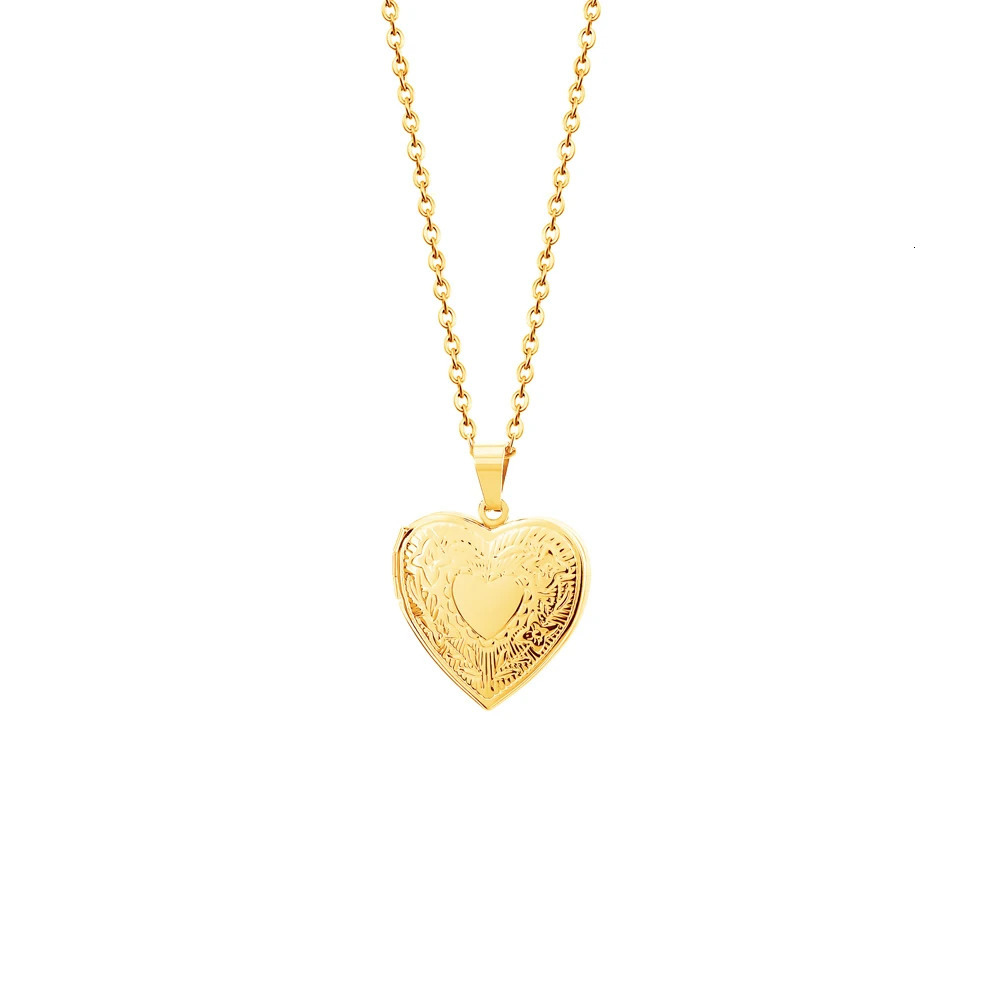 MaiLun 1pc Custom Po Heart Locket Pendant Necklace Women Necklace Personalized Souvenir Gift 260302