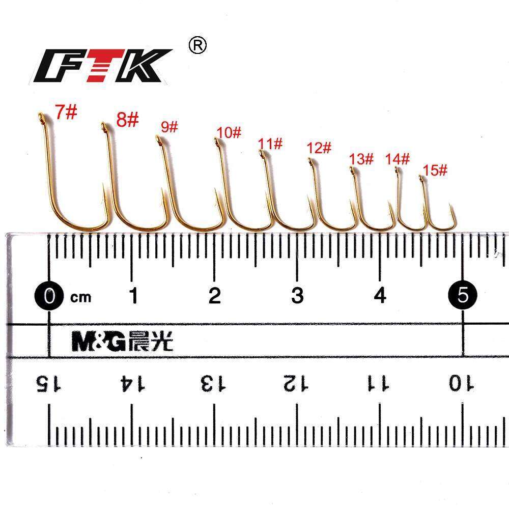 FTK Barbed Hook Size7#-Size15# From Japan Hooks Jig Carp Feeder Anzol Fishhook Fishing Tackle S260305