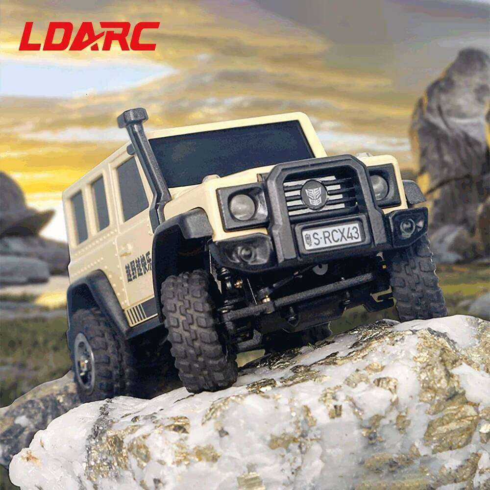 LDARC X43 Crawler car 1:43 RC Simulation Full Time RTR 4WD Remote Control Mini Climbing vehicle Adult Children's Toys C260305