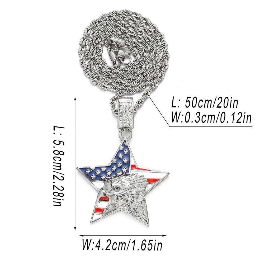 European and American Cross-Border Necklace for Men, Hip-Hop Niche Pendant, High-Quality Alloy Rhinestone Cuban Chain, Manufacturer Wholesale