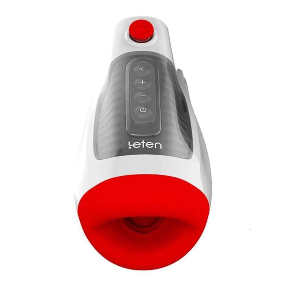 Leten Sucker Sex Toy for Men Air-Controlled Sucking and Tongue Licking Stimulation with One-Click Explosion W260305