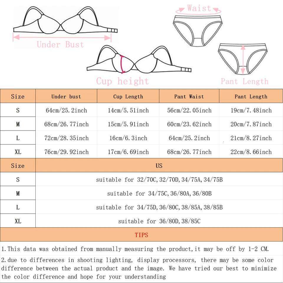 2Pieces Bras and Panty Sets Sexy Lace Transparent Floral Clothing Underwire Push Up Lingeries For Woman