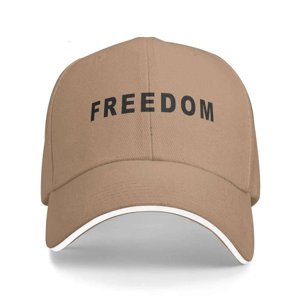 Freedom Print Cap Casual Unisex Men Hip Hop Hats Design Outdoor Gym Baseball Caps Gift Idea Fashion Y260304