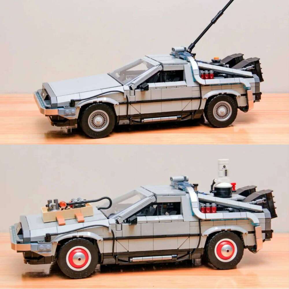 Compatible 10300 Back to the Future Time Machine DeLorean DMC-12 Building Blocks Construction Car Bricks Toys For Children Gifts Z260306