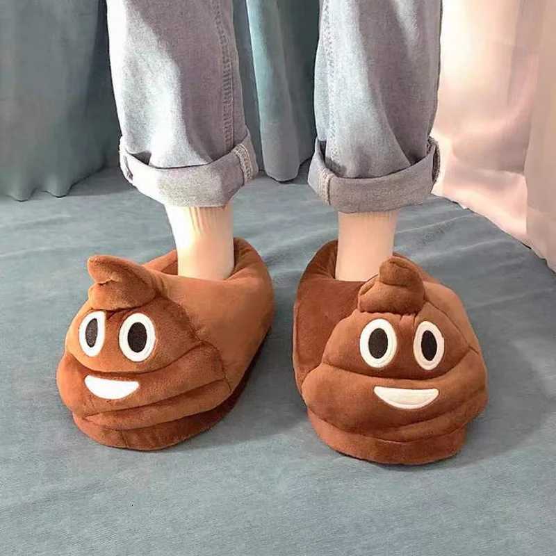 For Man And Women Slipper Prankish Cartoon Indoor Thickening Warm Plush Slippers Winter Shoes S260305