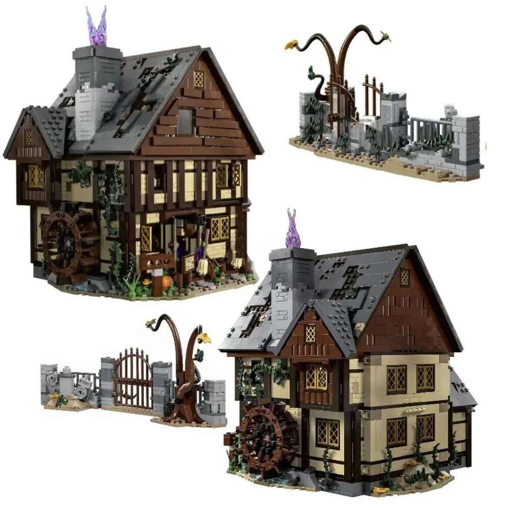 2316PCS Hocus Pocus The Sanderson Sisters' Cottage Building Blocks 6 Figures Assemble Bricks Toy Gift For Children Kid Z260306
