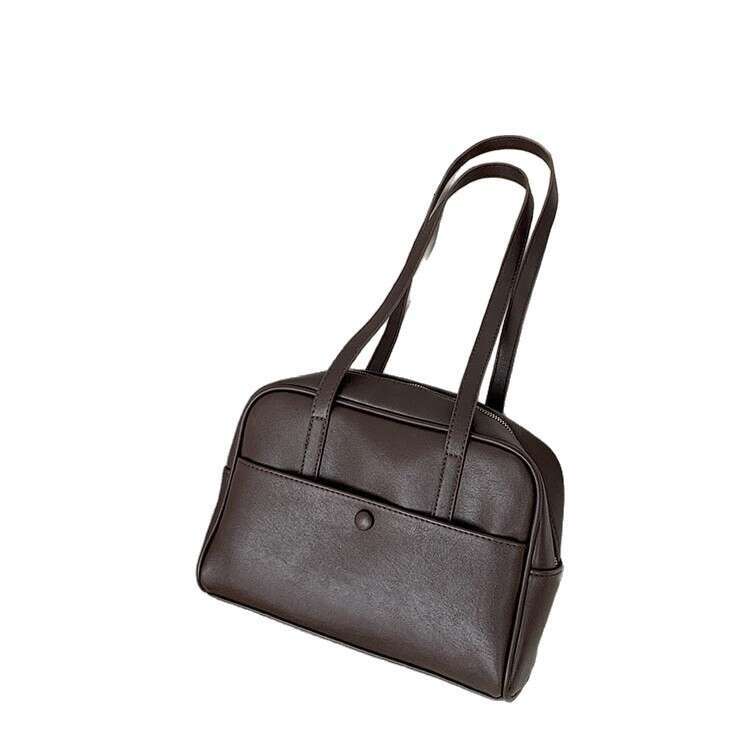 Women's Korean Niche Shoulder Ladies' Autumn And Winter 2026 New Vintage Underarm Bag, Large-Capacity Tote Bag