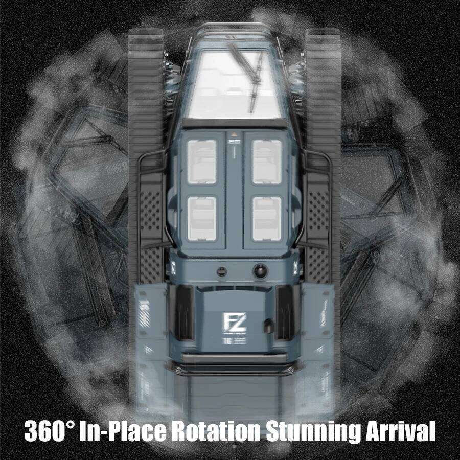 JJRC C8812 LED Light Full Scale Tracked Tank Simulation Toy RC Car Model Drift Remote Control Off-Road Vehicle Boy Gift C260305