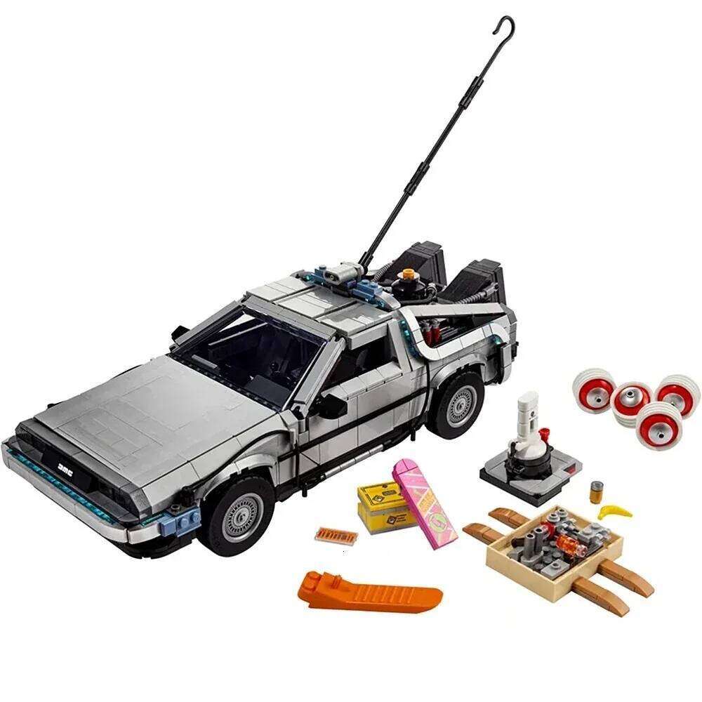 Compatible 10300 Back to the Future Time Machine DeLorean DMC-12 Building Blocks Construction Car Bricks Toys For Children Gifts Z260306