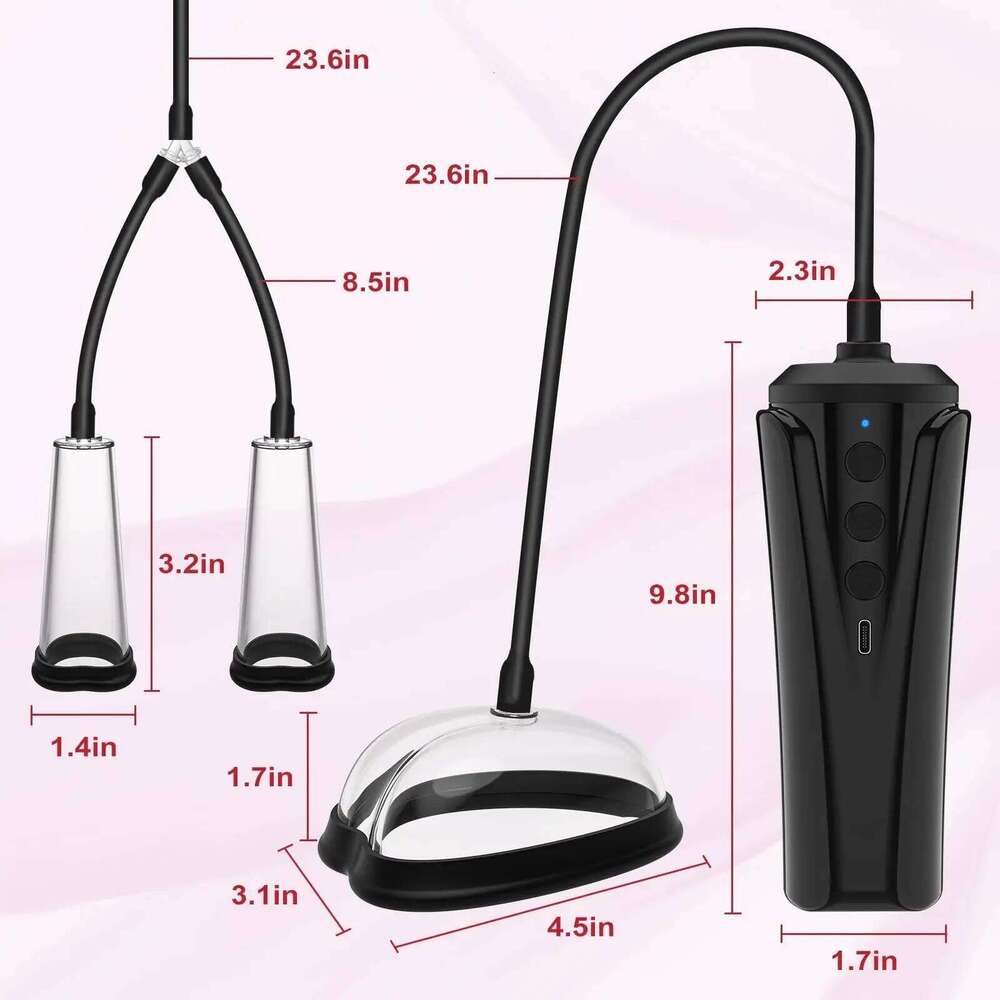 Automatic Vacuum Vagina Adult Sex Toys for Women Nipple Pussy Sucker Clitoral Pump with 6 Powerful Mode Female Masturbation W260305