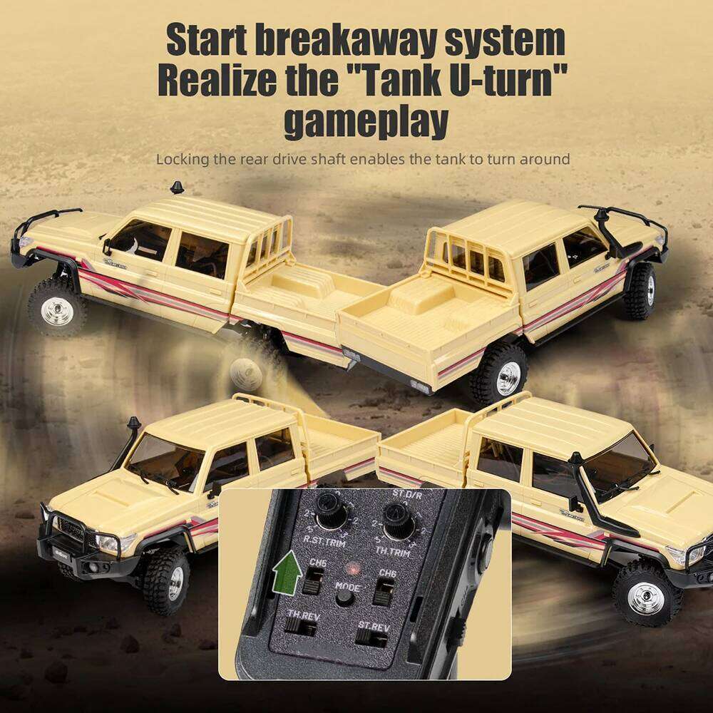 1/18 UCX1801 PRO RC Car LC79 2.4G 4WD Off-Road Pickup Brushless Simulation Truck Electric Remote Control Cars Model Toy Gift C260305