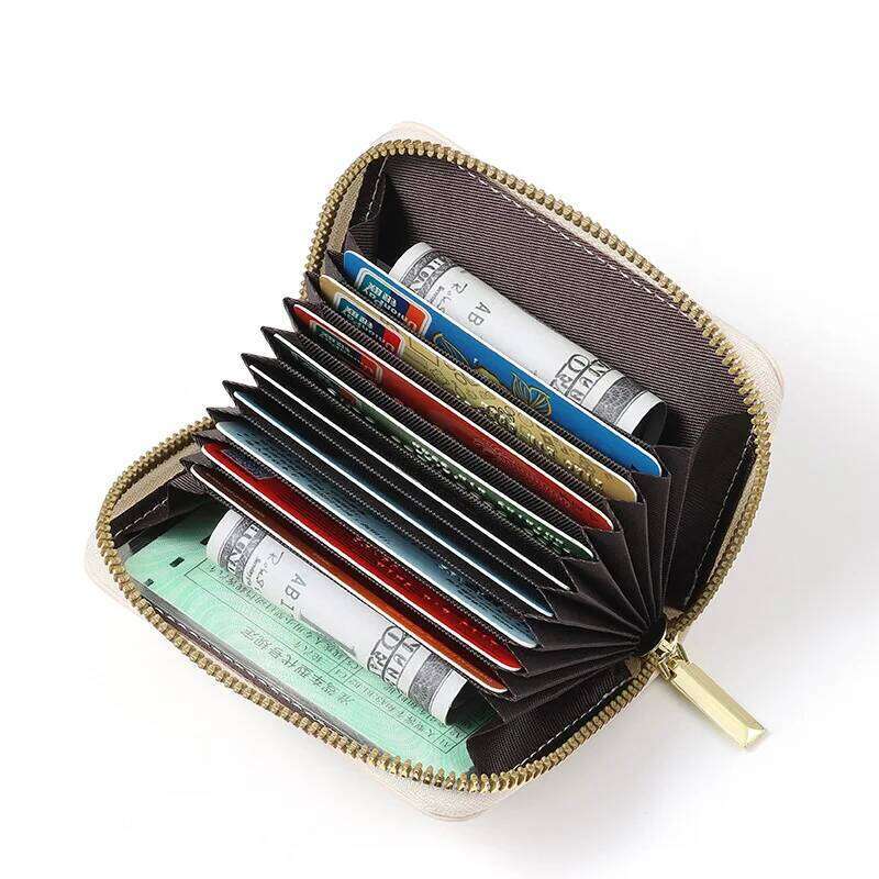 Cute little bear cartoon purse mini student accordion card coin storage bag wallet ins C260304