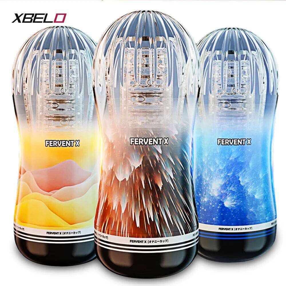 Male Masturbator Cup Soft Silicone Pussy Transparent Vagina Adult Goods Endurance Exercise Vacuum Pocket Sex Toy for Men W260305