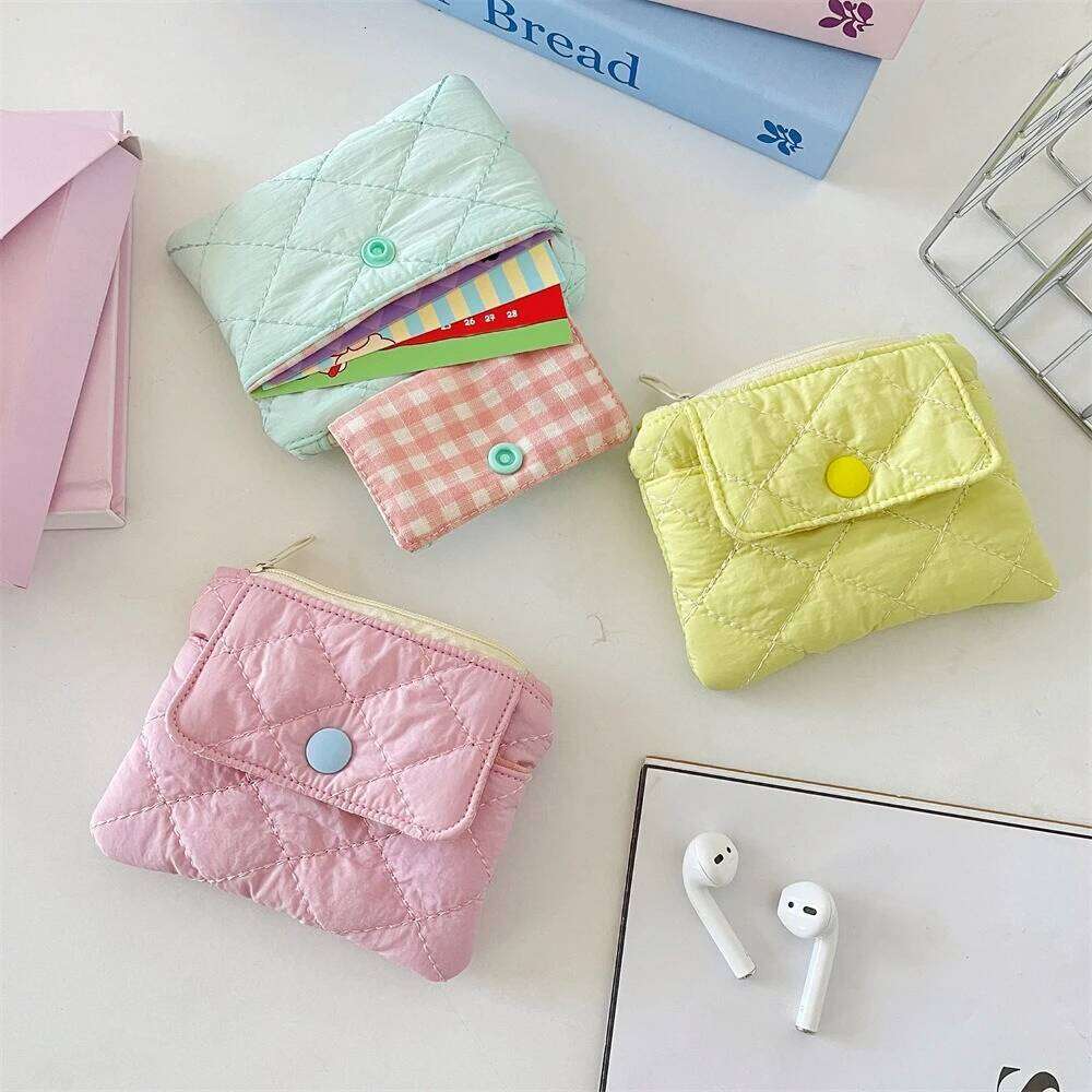 Simple Zipper Kid Storage Pouch Money Pocket Solid Color Coin Key Bag Women Men Cute Wallet Mini Purse C260304