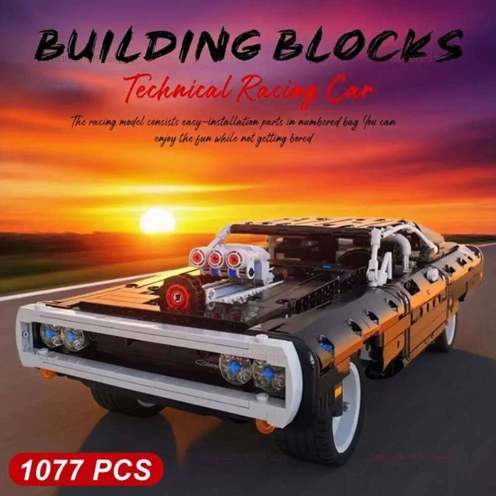 Supercar model Building blocks Fast and Furious puzzle Model Set Assembly toy boy Birthday Gift Z260306