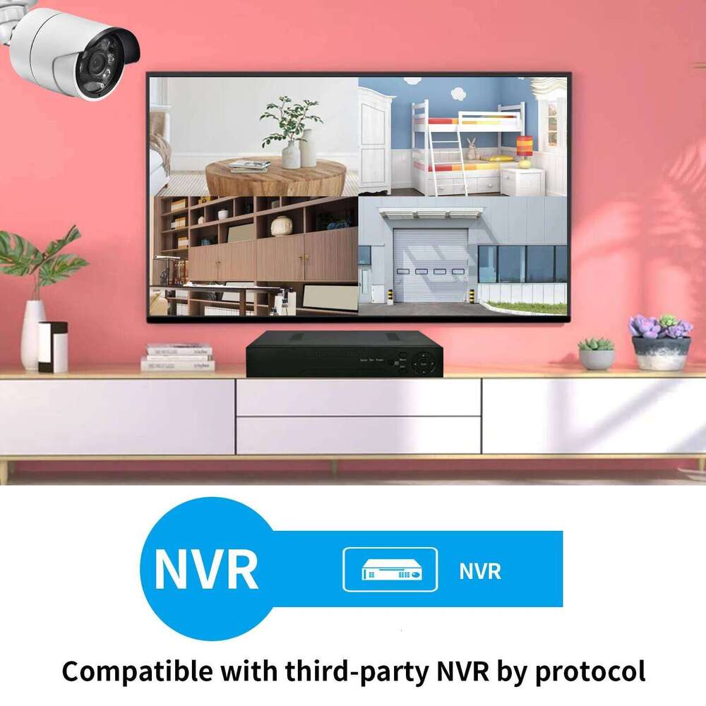 Gadinan Smart IP 4K 8MP 5MP 4MP PoE Outdoor Color Night Vision Audio Bullet Camera Featured with Humanoid Detection 26W0306