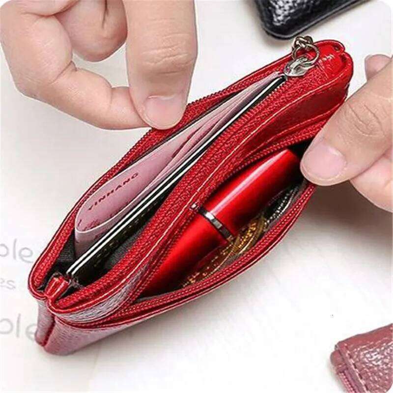 Fashion Leather Coin Purse Women Small Wallet Change Purses Mini Zipper Money Bags Children's Pocket Wallets Key Holder Clutch C260304