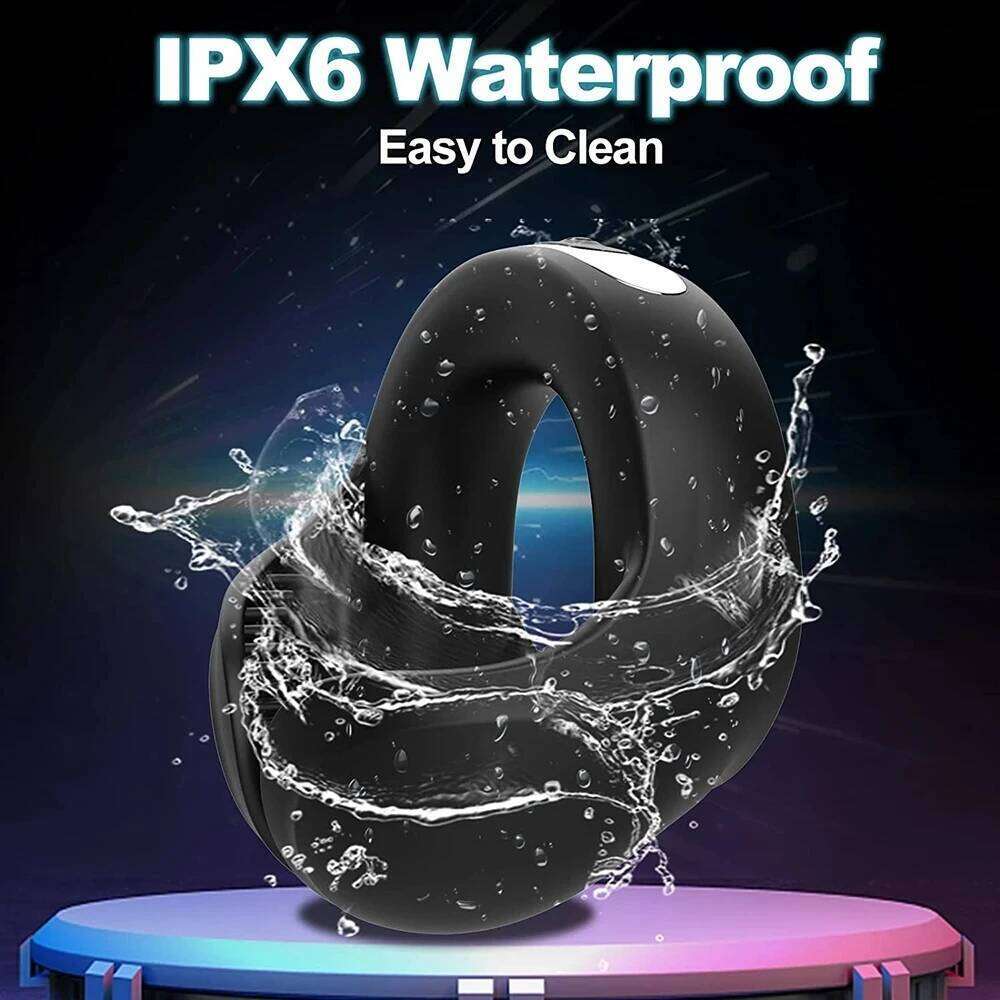 Vibrating Cock Ring Cockring Sex Toys Men Couple Delay Ejaculation Chastity Testicles Massager Penis Vibrators for Adults 18 W260305