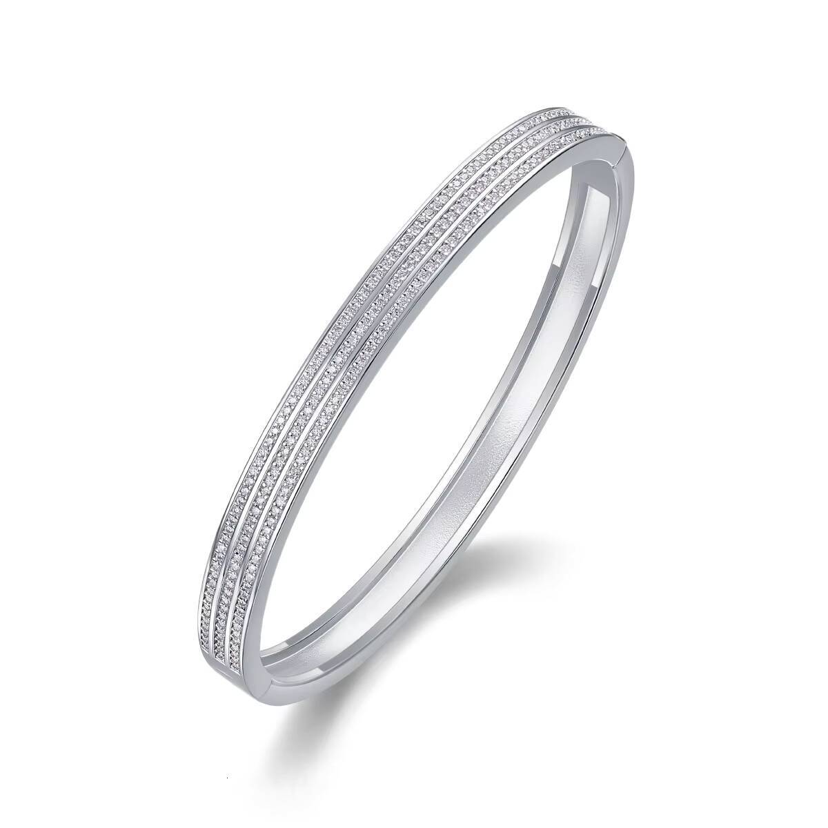 Women Custom Fashion Jewelry 925 Sterling Silver Moissanite Diamond Bracelet for Women Banquet Engagement Jewelry Bracelet Gifts