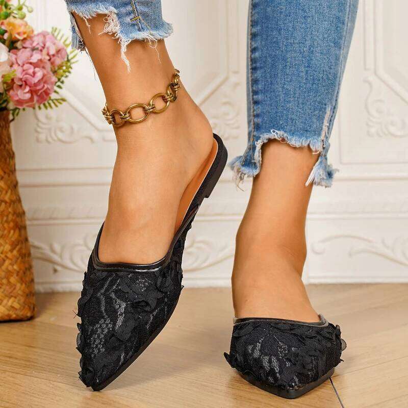 2025 Summer New Fashionable Baotou Low Heel Casual Outdoor Comfortable Non slip Slippers