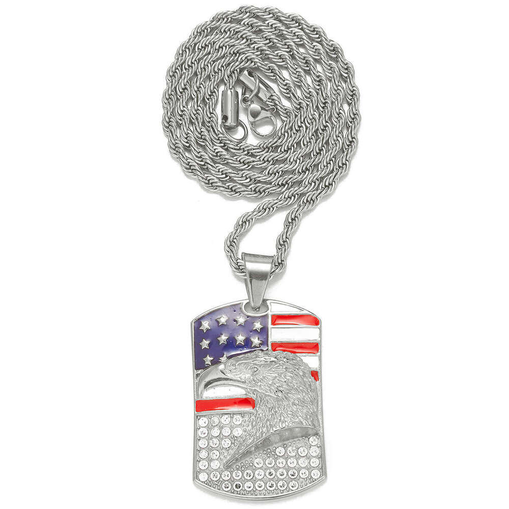 European and American Cross-Border Necklace for Men, Hip-Hop Niche Pendant, High-Quality Alloy Rhinestone Cuban Chain, Manufacturer Wholesale