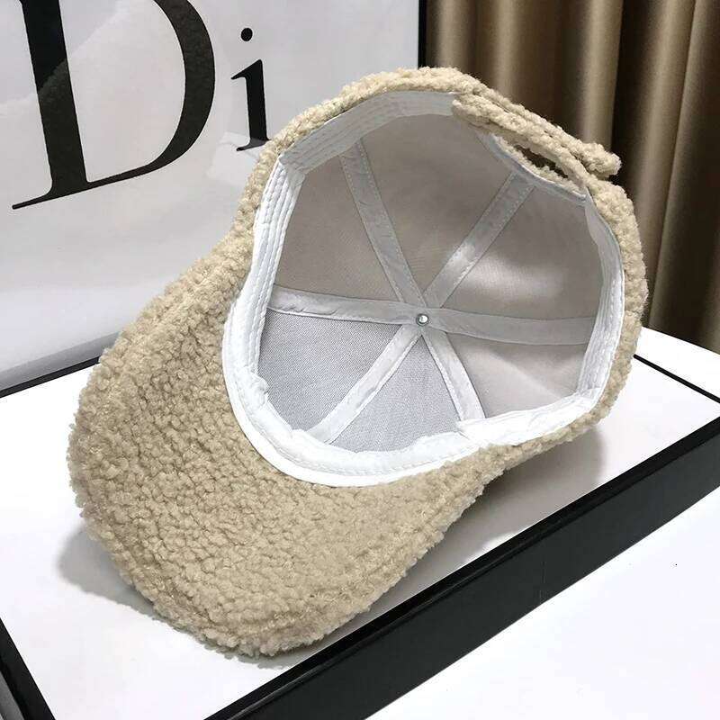 Winter Hats For Women Caps Plush Thickened Warm Baseball Cap Female Casual Solid Color Fashion Design Outdoor Y260304