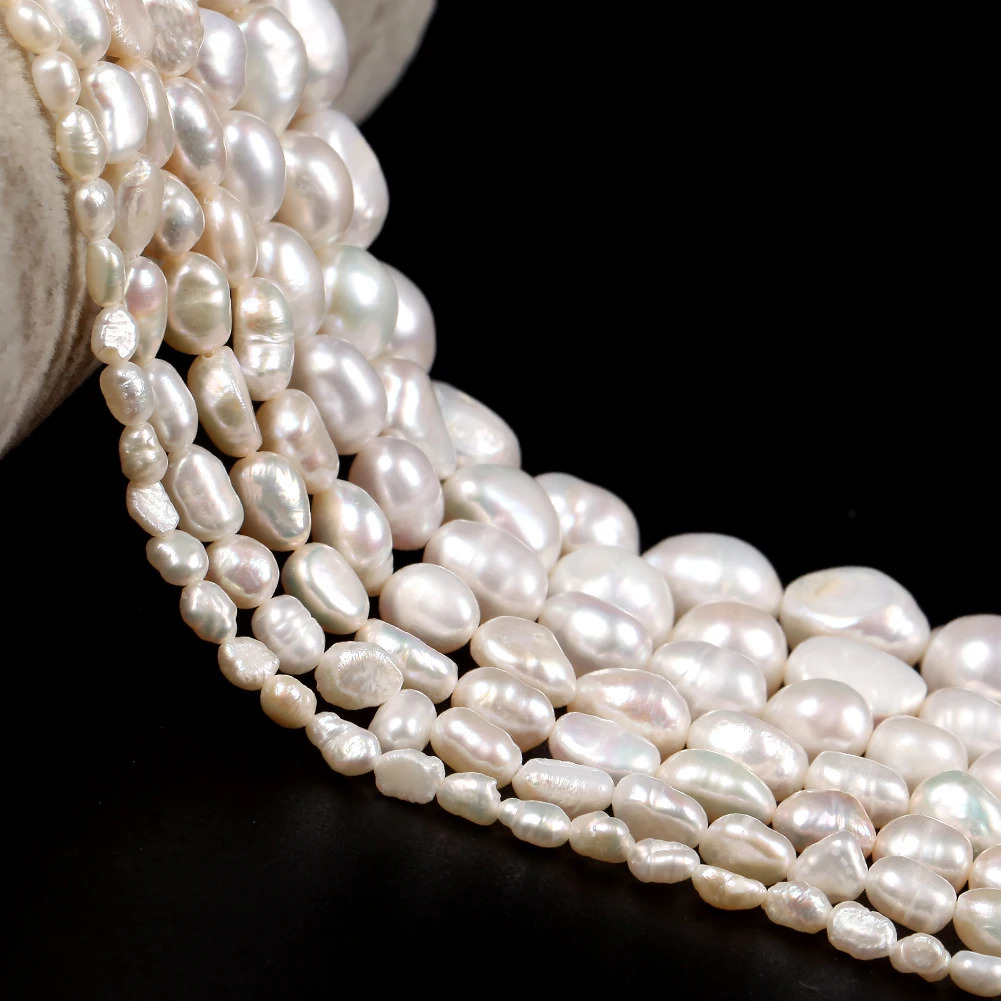 Natural Freshwater Pearl Beads High Quality Irregular Shape Punch Loose Beads for Jewelry Making DIY Necklace Bracelet 260302