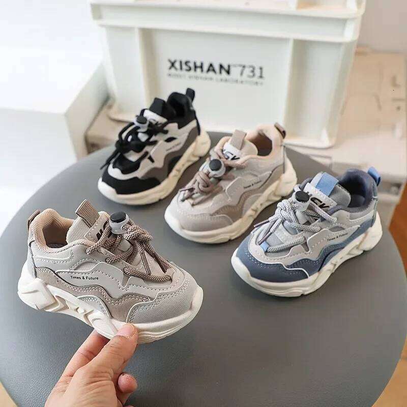 Boys Casual Girls Sneakers Toddlers Little Kids Fashion Sports Running Shoes Anti-skid Lace-up Classic 21-30 New Trend Hot 26Y0304
