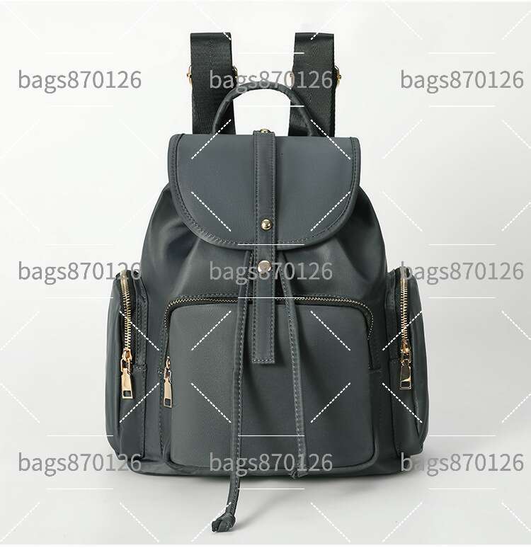 Hot Selling Factory Direct Cross-Border Nylon Waterproof Flap Versatile Large Capacity Women's Bag Drawstring Travel Backpack Luxury Bags PIERREL